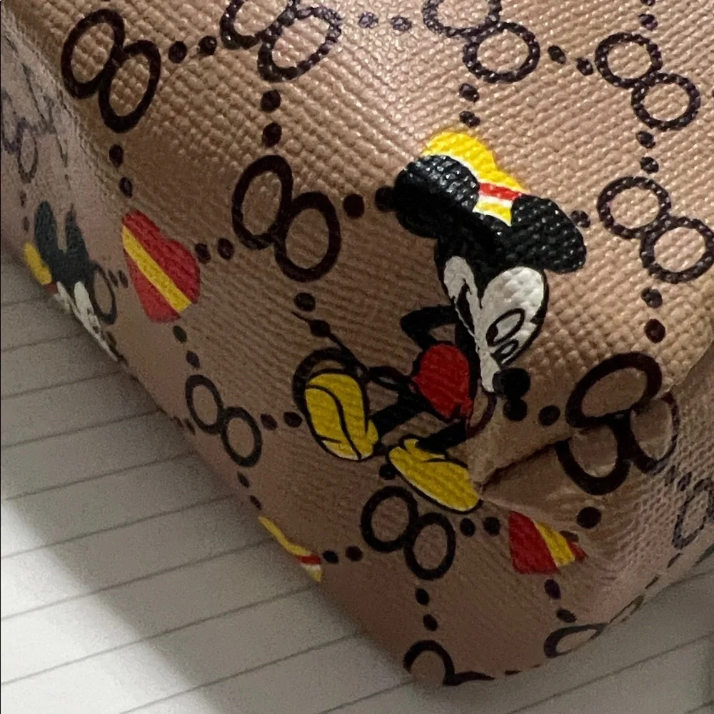 Mickey Mouse Brown Keychain Pouch